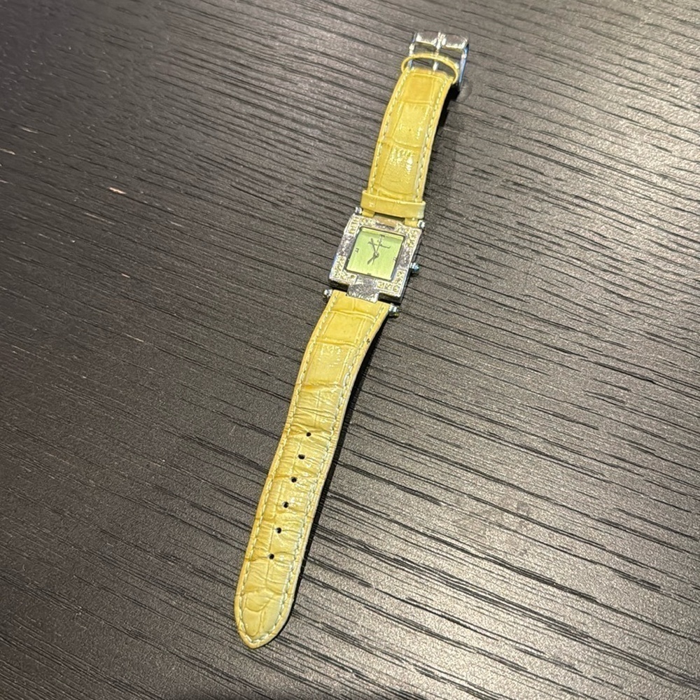Lucien Piccard Women’s Wrist Watch Genuine Leather Stainless Steel Swiss